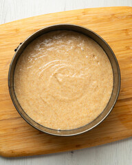 Whole-wheat cake with baked pear and cinnamon. Step-by-step recipe to learn how to cook.