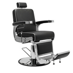 3d vintage barber chair elegant styling salon furniture for modern grooming services transparent background