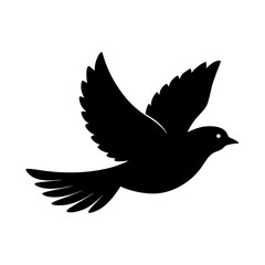 Obraz premium Bird in Flight Silhouette Vector