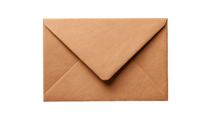 A4 brown envelope isolated on white background, perfect for documents, letters, packaging, and office stationery presentation photography
