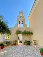 Paleokastritsa Monastery, Paleokastritsa, Corfu Greece. 06.09.2025. 