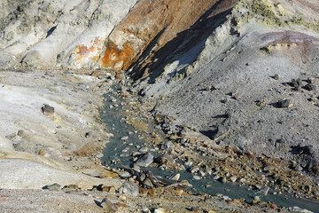 Jigokudani (H&ouml;llental) bei Noboribetsu, Japan