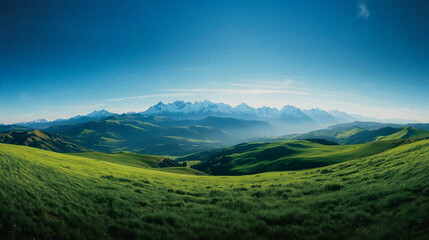 mountain landscape in the summer
