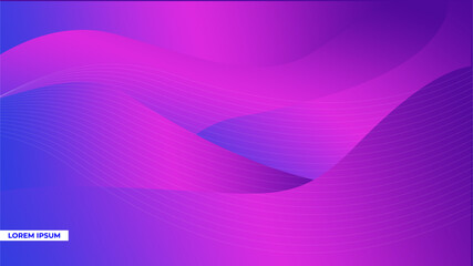 Fototapeta premium Abstract 3D Liquid Wave Background with Vibrant Gradient