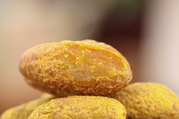 Dried Golden Fruit Preserves Close-up Macro Food Photography