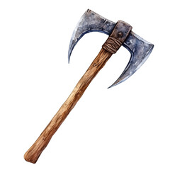 watercolor vector of Crowbar, isolated on a white background.
