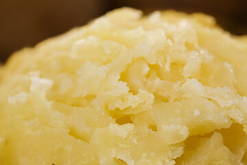 Creamy Mashed Potato Close-up - Fluffy Texture Food Photography