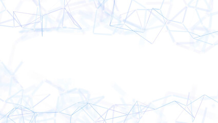 Fototapeta premium Abstract network background with connection lines and white space. Suitable for presentations, tech concepts, data visualization, digital design