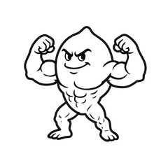 vector illustration of a cartoon boxer