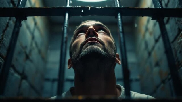 Man in Cell - A Story of Confinement and Hope for Freedom.