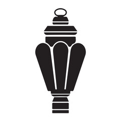 Hanging Lantern Silhouette illustration design