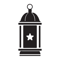 Hanging Lantern Silhouette illustration design