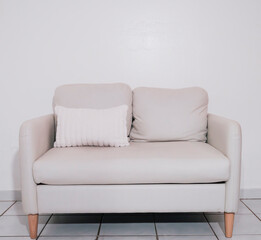 modern sofa isolated on white relax