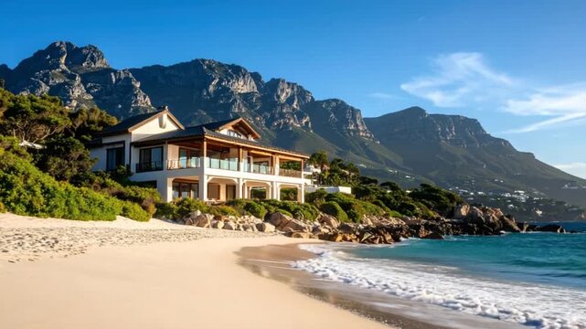 Coastal Road and Blue Sea Landscape
