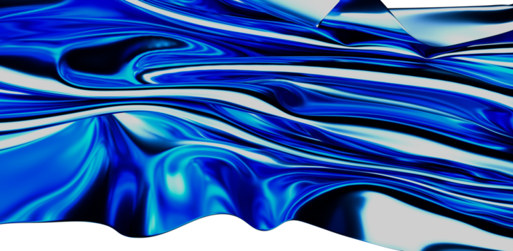 Abstract blue wave pattern with liquid flow effect. Modern artistic design perfect for digital backgrounds, websites, and contemporary visual el