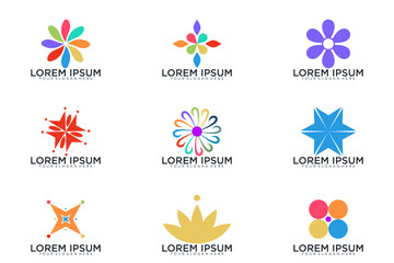 abstract logo collection, vector icon logo