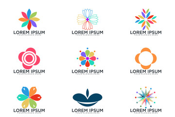 abstract logo collection, vector icon logo