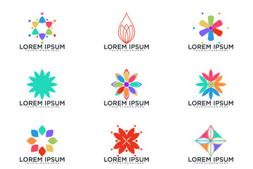 abstract logo collection, vector icon logo
