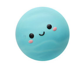 Uranus planet 3D icon