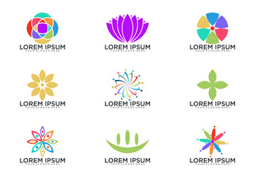 abstract logo collection, vector icon logo