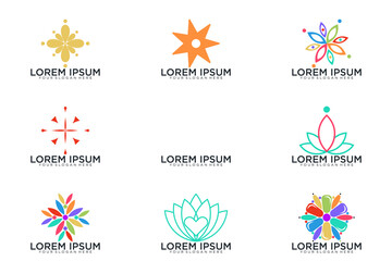 abstract logo collection, vector icon logo
