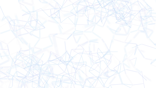 Abstract digital network with interconnected lines on a white background, symbolizing connection, data, and technological concepts.