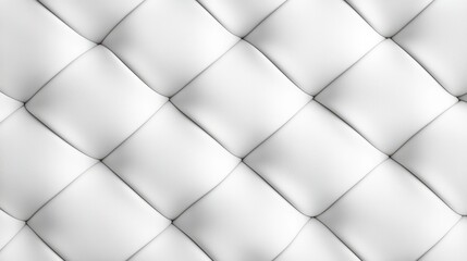 Obraz premium Luxurious White Leather Quilted Texture Background for High-End Design, Upholstery, and Creative Projects