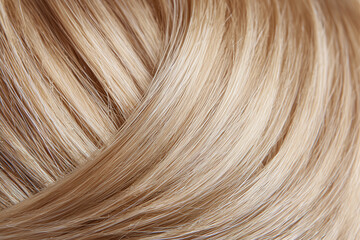 Naklejka premium close-up of short blonde bob cut wig, fine texture, realistic details, isolated on white background
