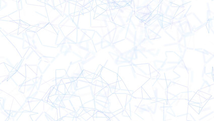 A modern abstract illustration depicting a network of connected lines and dots, perfect for technology and communication themes. Suitable for we