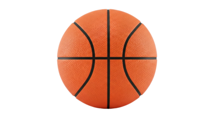 A basketball on a white background.