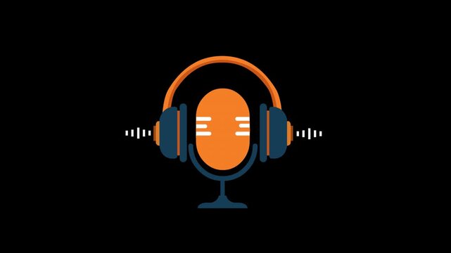 Podcast Icon Animation With Alpha