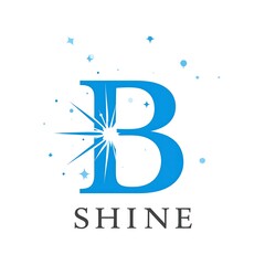 Bright, stylized "B" logo