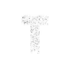 Glittery Capital Letter T