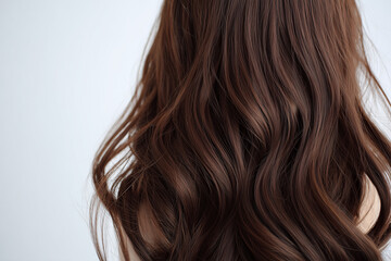 Naklejka premium long wavy blonde wig, elegant hairstyle, realistic hair strands, white background
