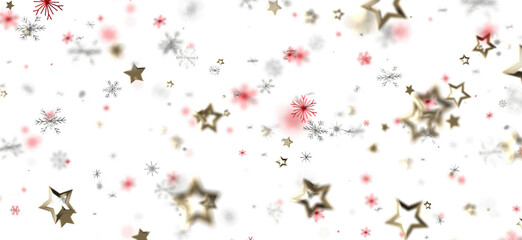 Elegant abstract background with gold stars and snowflake glitter, ideal for holiday designs, christmas cards, festive promotions, joyful celebr