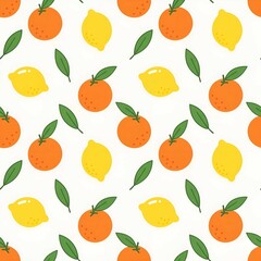 seamless background with fruits