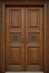 Artistic Woodwork Featuring Symmetry, Craftsmanship, and Cultural Elegance