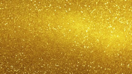 Obraz premium Sparkling yellow glitter texture background with shimmering particles and radiant shine for festive or elegant visuals.