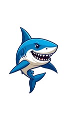 Fototapeta premium Cartoon shark