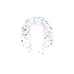 Colorful Glitter Letter O