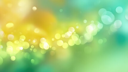 Obraz premium A glowing soft blur background in spring green and yellow tones with dreamy gradients and smooth textures for a summer wallpaper design.