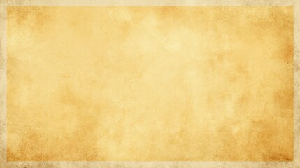 Obraz premium Soft vintage yellow gold paper with subtle old texture and faded grunge borders in pastel lemon tones.