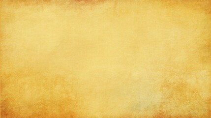 Obraz premium Soft vintage yellow gold paper with subtle old texture and faded grunge borders in pastel lemon tones.