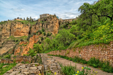 Fototapeta premium Ronda, Spain. Historic town of Andalusia. Travel and tourism beautiful cities of Spain 