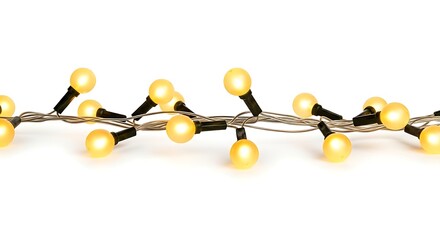 Warm yellow led string lights for festive decorations and ambiance creation