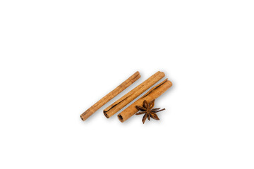 Cinnamon Sticks and Star Anise Spice Still Life