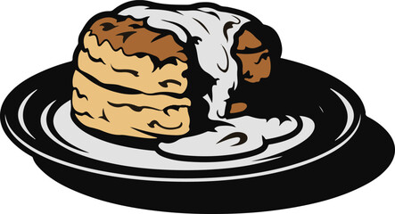 A delicious layered chocolate and vanilla cake with white frosting