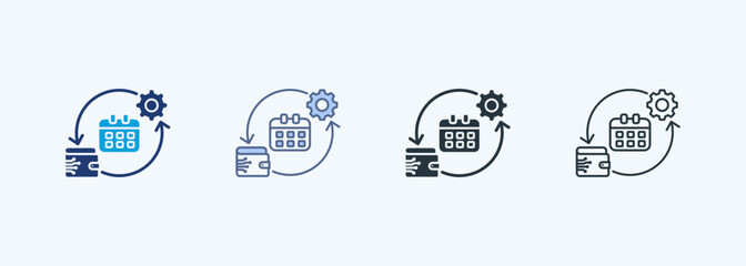 Subscription Management Multiple Style Icon Collection