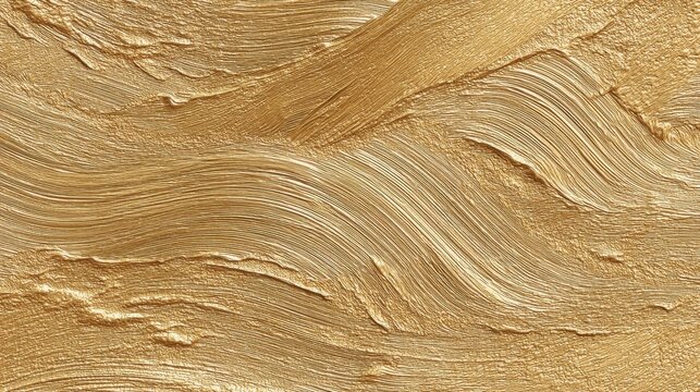 A lavish gold-painted backdrop with dynamic brushstrokes and faint currency details, evoking opulence and artistry.