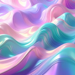 Obraz premium Holographic Gradient Flow Texture